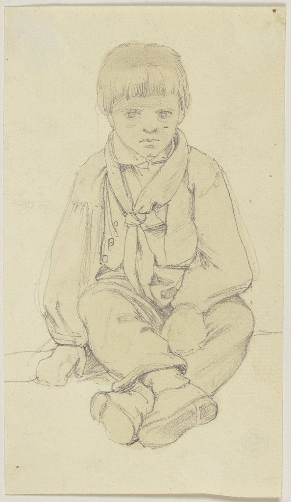 Sitting boy, Jakob Becker