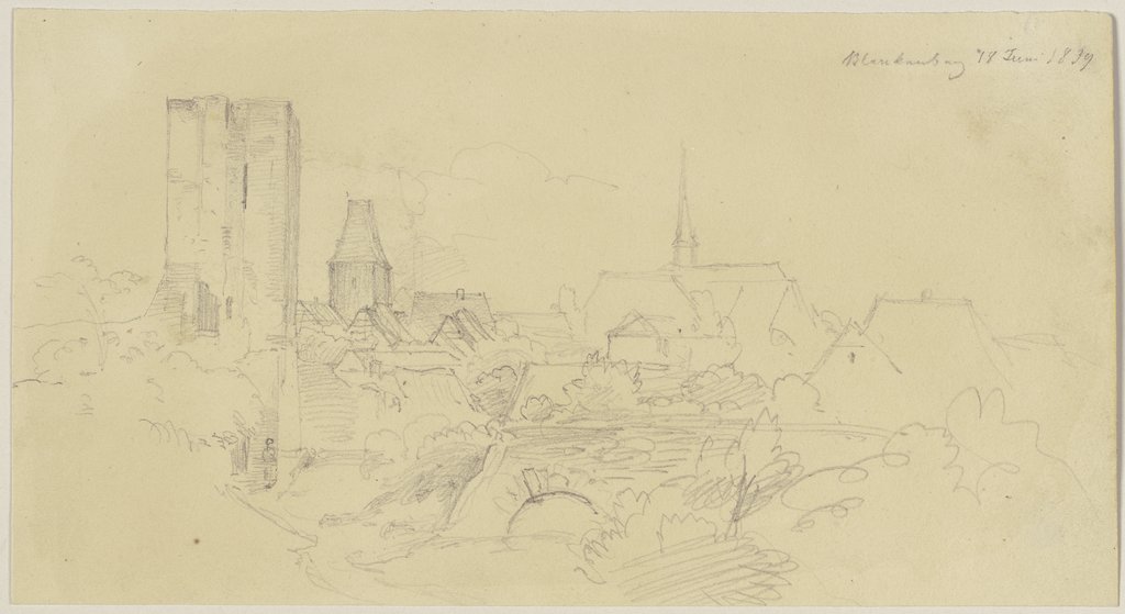 Castle and town of Blankenberg, Jakob Becker