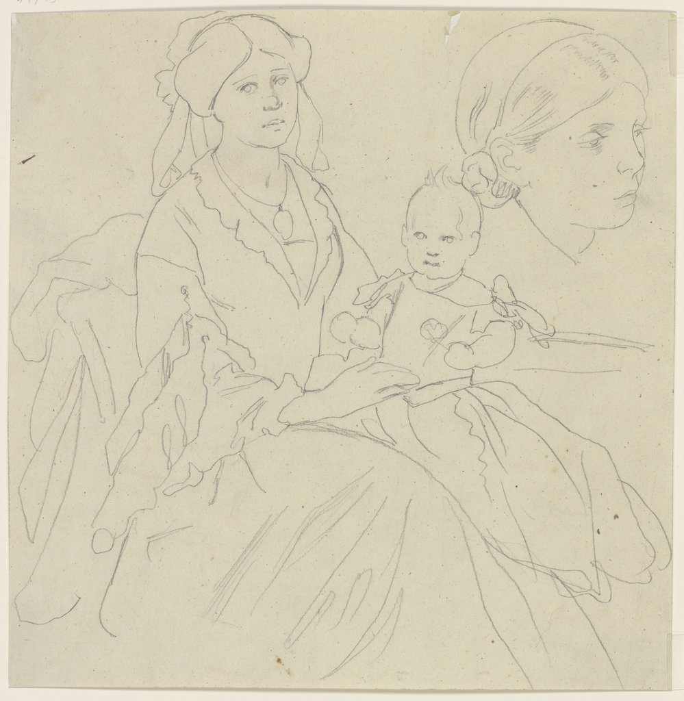 Mother with child, Jakob Becker