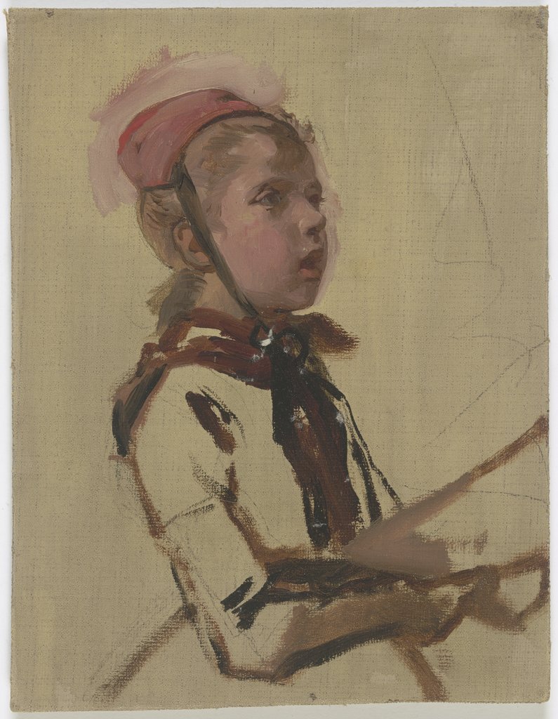 Singing peasant girl, Jakob Becker