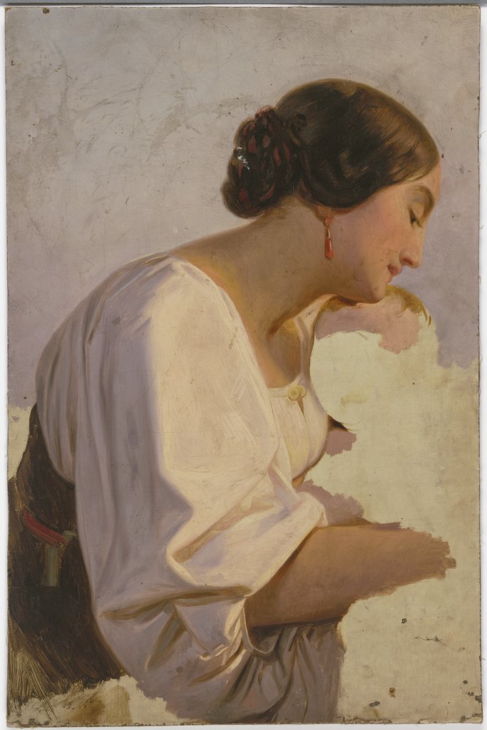 Girl with earrings, Jakob Becker