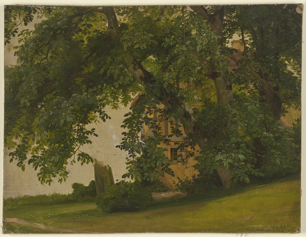 House behind trees, Jakob Becker