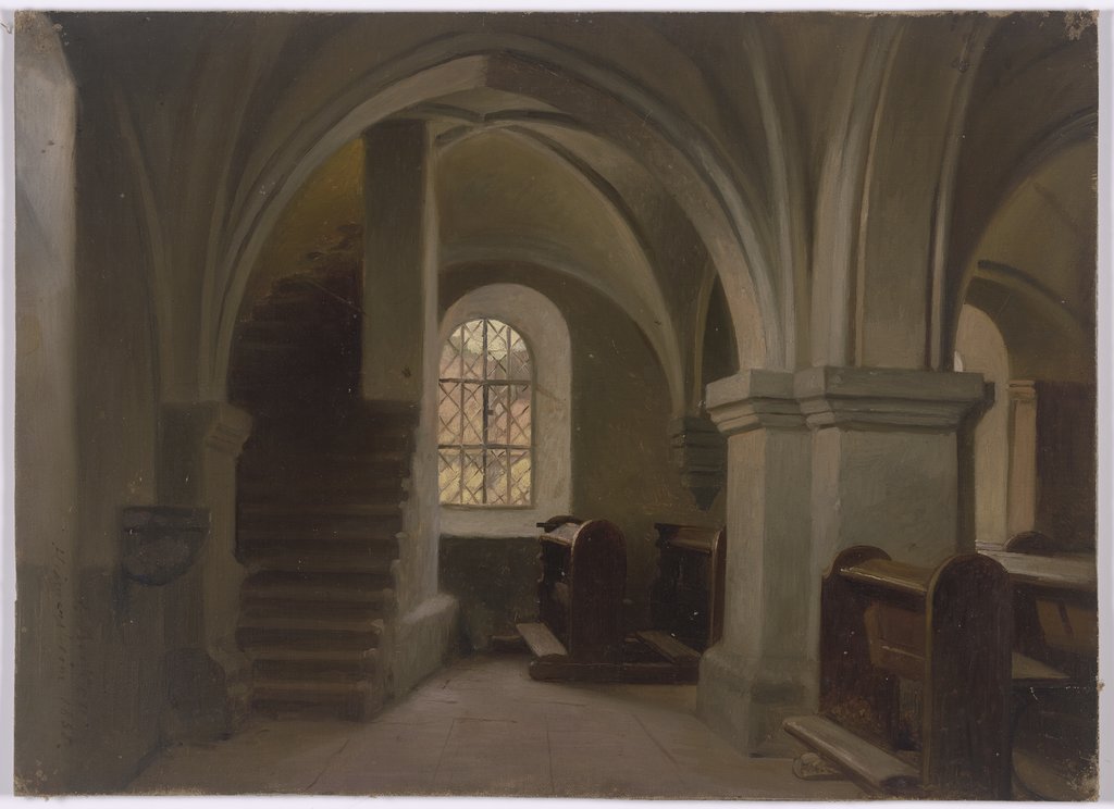 Church interior, Jakob Becker