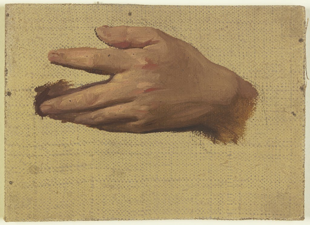 Study of a hand, Jakob Becker