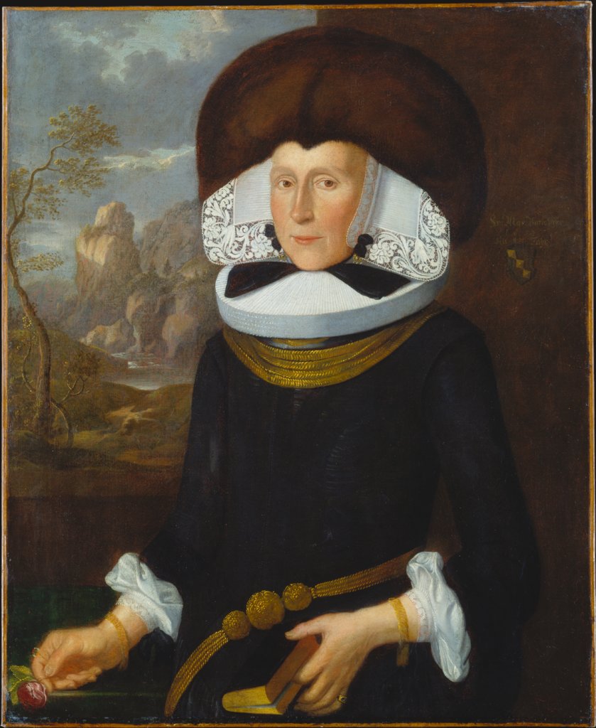 Bildnis der Maria Barbara Mäder, geb. Peyer mit den Wecken (1636-1693), Felix Meyer