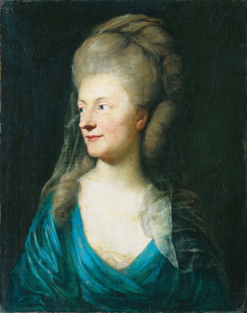 Portrait of Johanna Henriette Louise Countess of Bestucheff-Rumin, née von Carlowitz (1717-1787) (?), Anton Graff