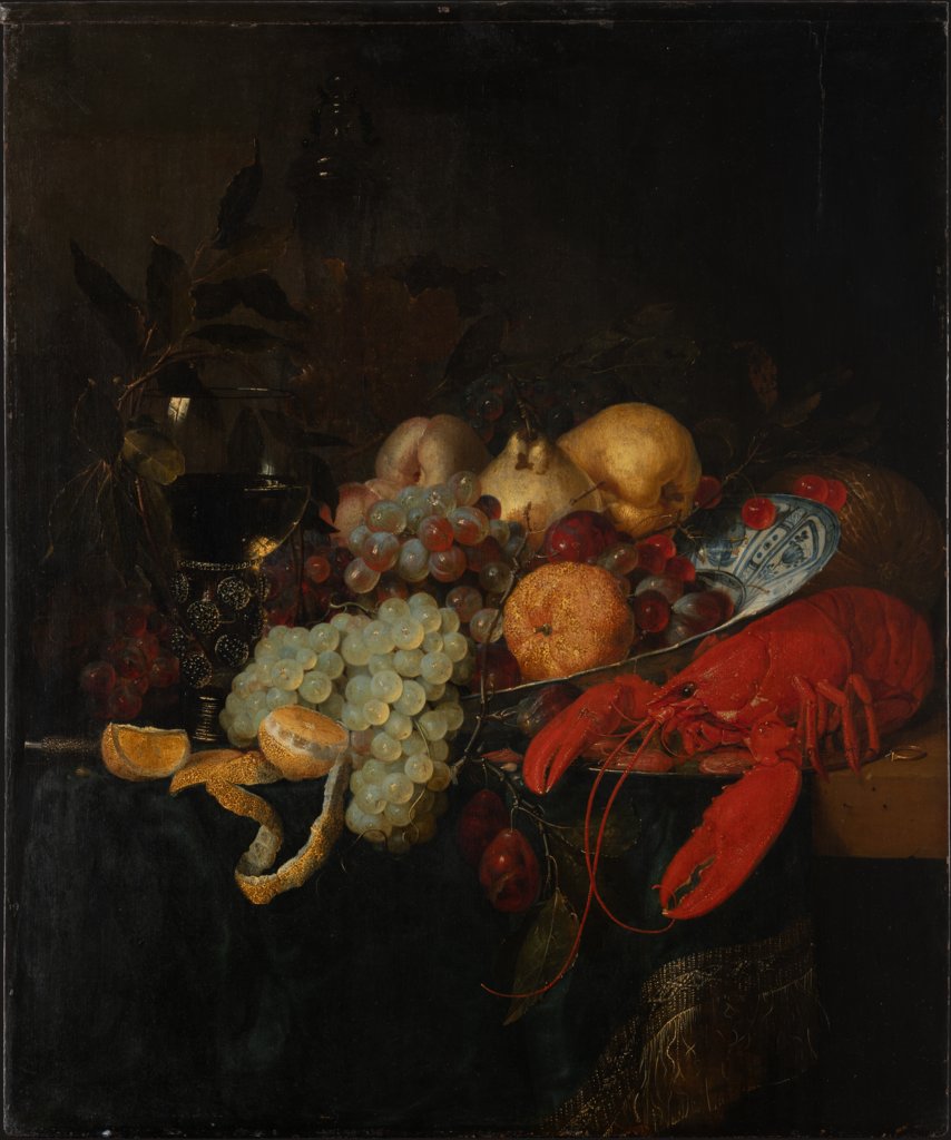 Stillleben mit Obst und Hummer, Pieter de Ring