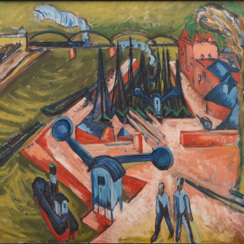 Western Harbour in Frankfurt am Main, Ernst Ludwig Kirchner