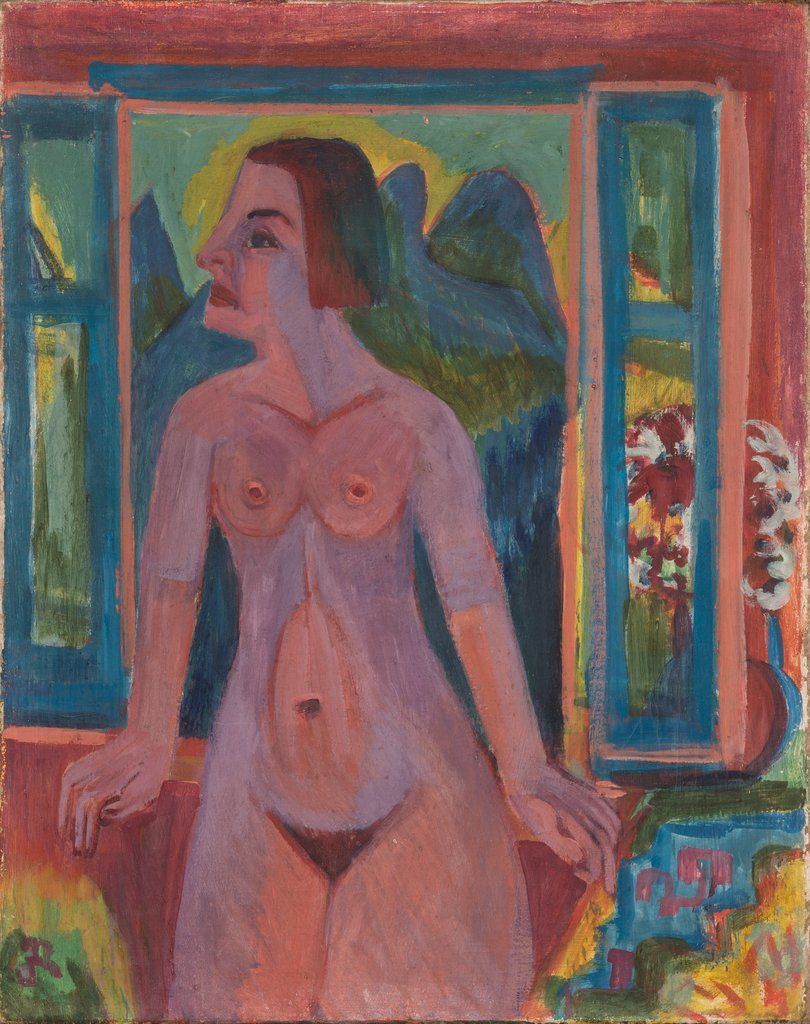 Nackte Frau am Fenster, Ernst Ludwig Kirchner