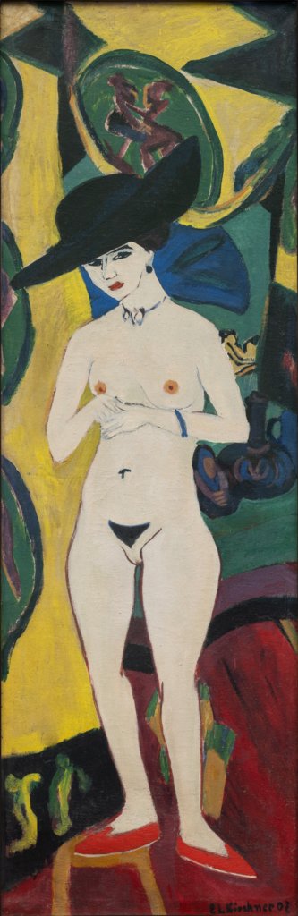 Nude with Hat, Ernst Ludwig Kirchner