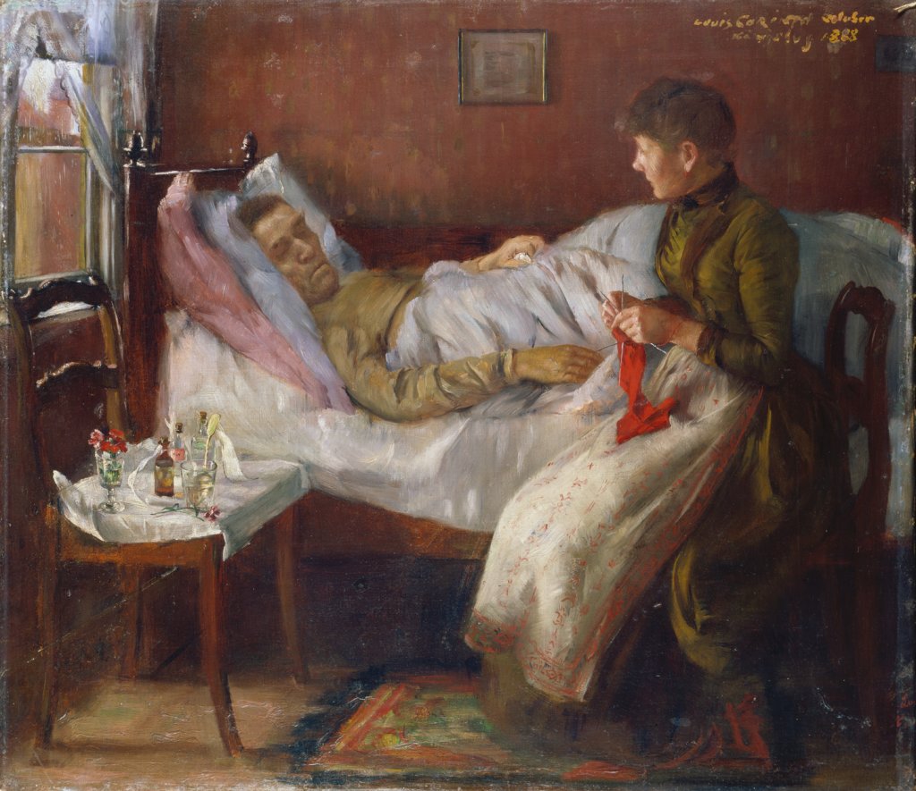 Der Vater des Künstlers auf dem Krankenlager, Lovis Corinth