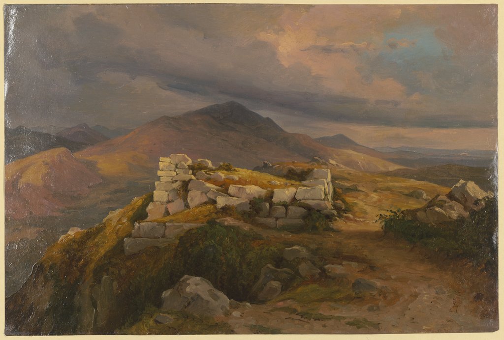 Eine Zyklopenmauer bei Civitella, dem heutigen Bellegra, Carl Morgenstern