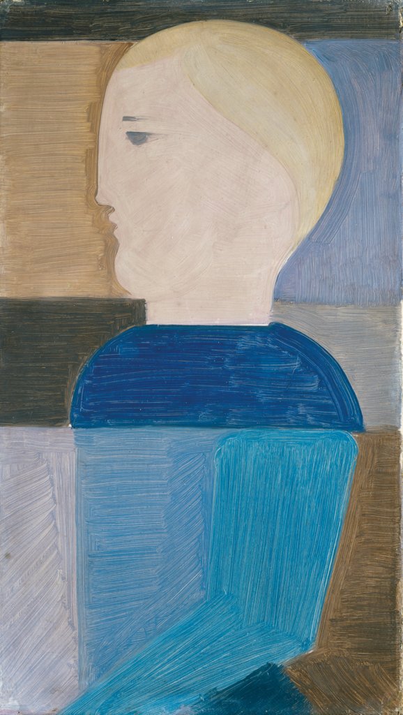 Half-Length Figure Turned to the Left, Oskar Schlemmer