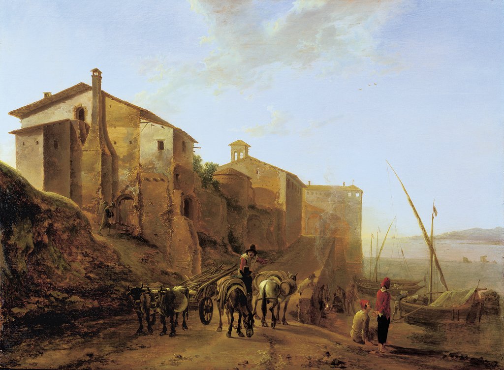 View of the Ripa Grande in Rome, Jan Both