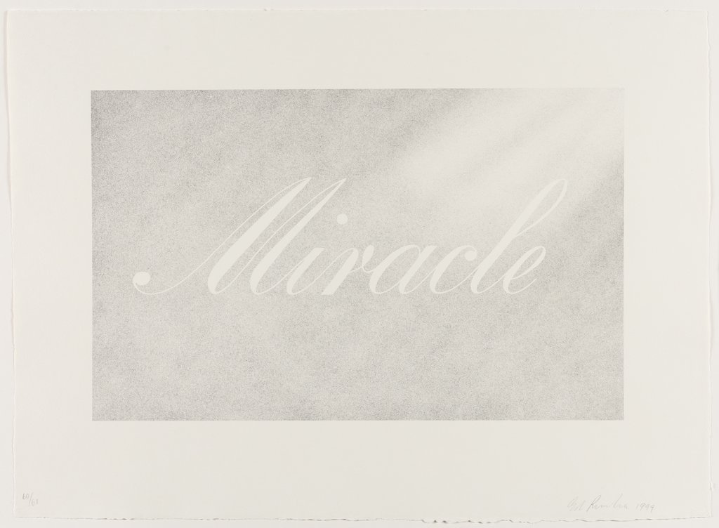 Miracle, Ed Ruscha