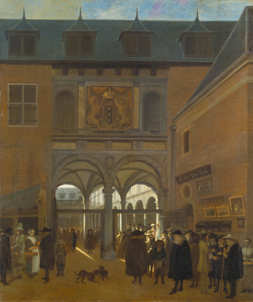 The Stock Exchange in Amsterdam, Job Andriaensz. Berckheyde