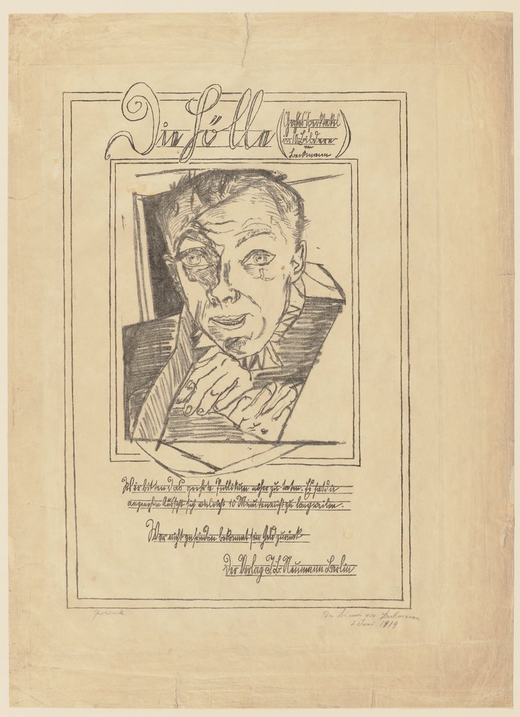 Self-Portrait, Max Beckmann