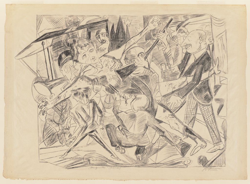 Das Martyrium, Max Beckmann