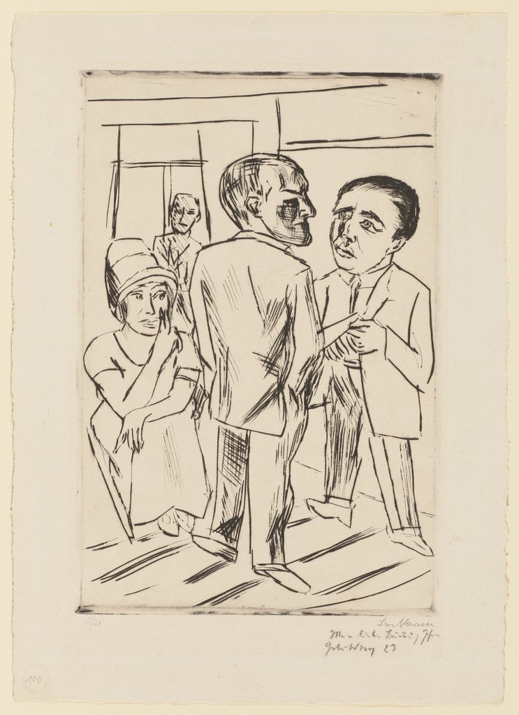 Im Hotel (Der Dollar), Max Beckmann