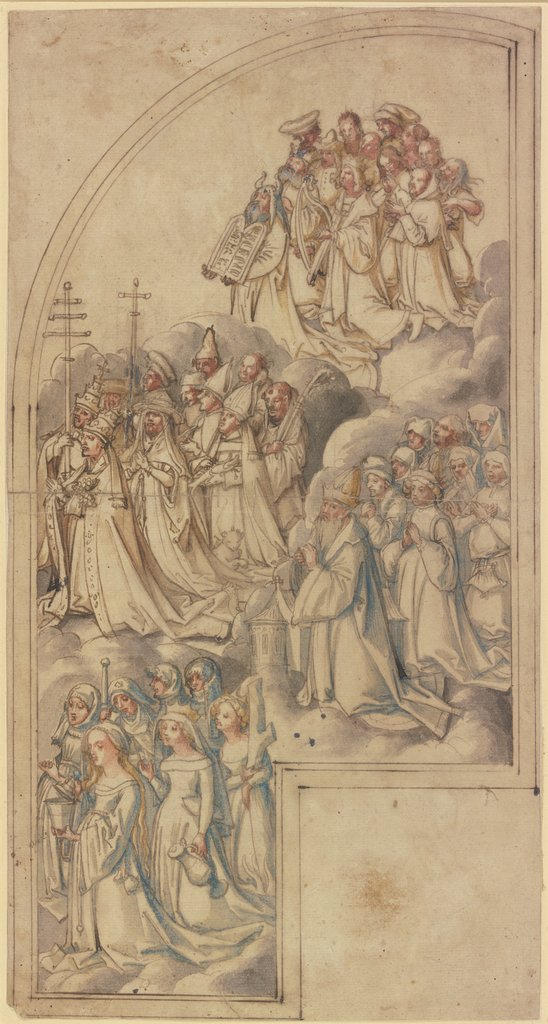 Innenseite des rechten Flügels eines Allerheiligenaltars, Hans Holbein the Elder;  circle