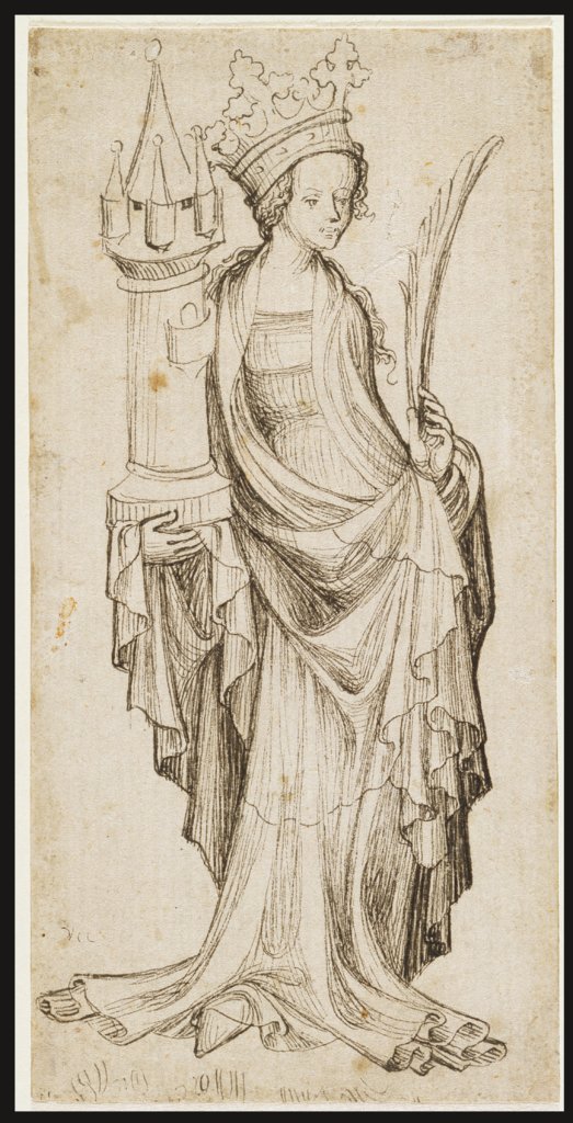 Saint Barbara, Nuremberg dialect, 15th century