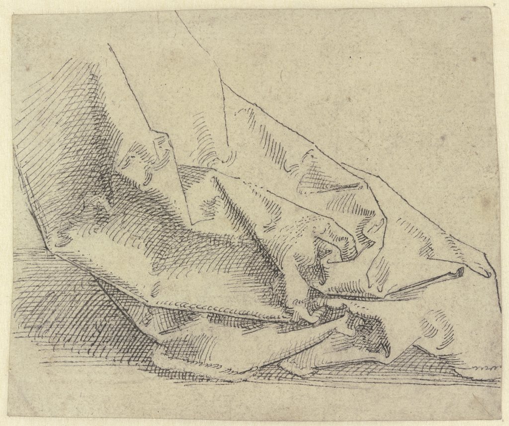 Draperiestudie, Hans Brosamer