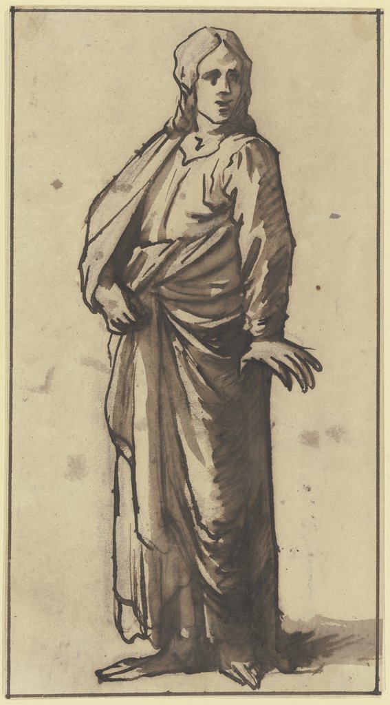 Male garbed figure, Hendrik Goudt