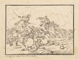 Equestrian combat, Georg Philipp Rugendas d. Ä.