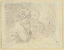 Young couple at a table, Daniel Chodowiecki