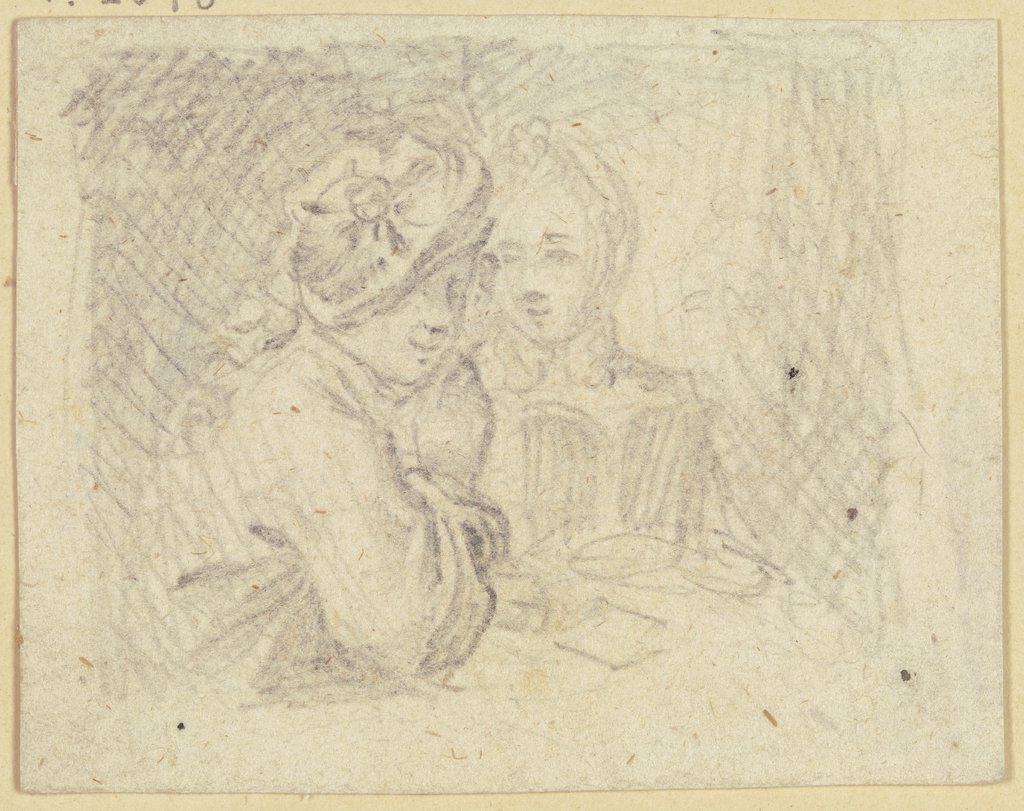 Young couple at a table, Daniel Chodowiecki