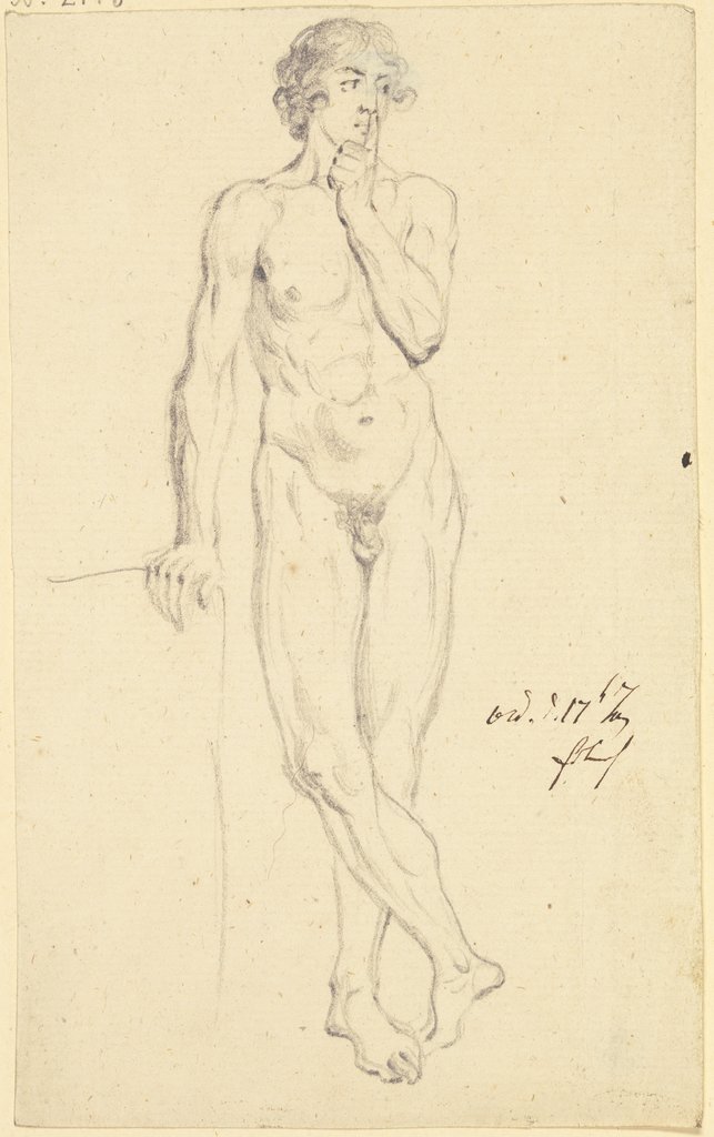 Nude of standing boy, Daniel Chodowiecki