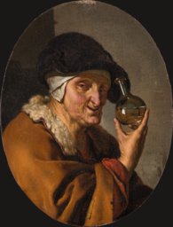 An Old Woman with Urine Glass: "The Quack", Willem van Mieris