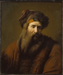 Head of a Bearded Man in Oriental Costume, Arie de Vois