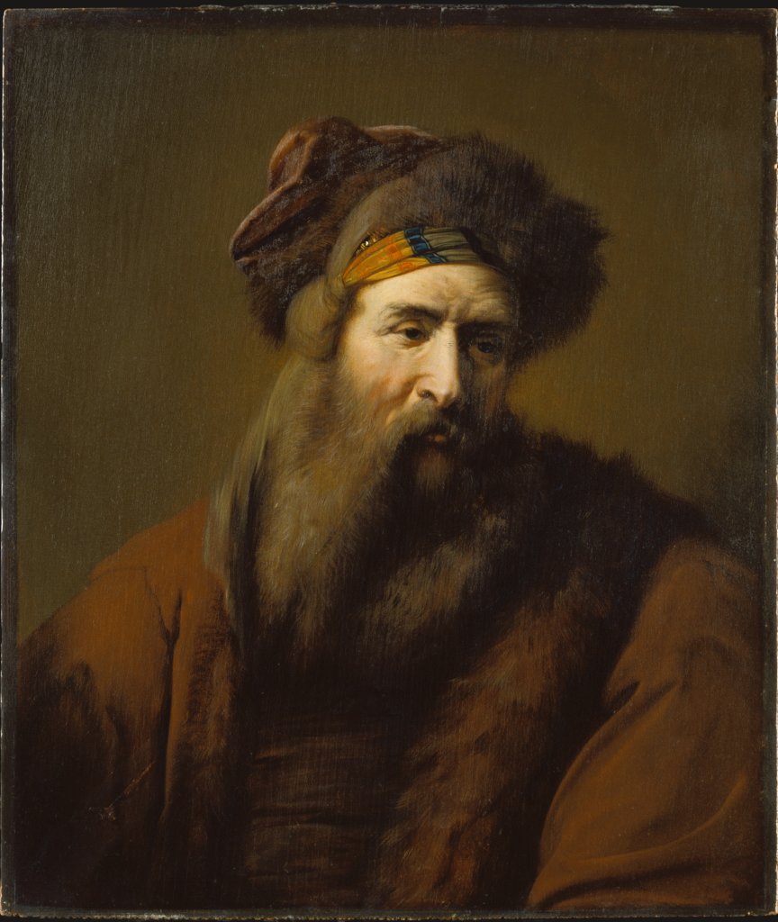 Head of a Bearded Man in Oriental Costume, Arie de Vois