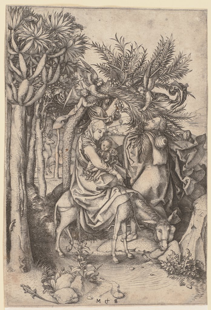 Die Flucht nach Ägypten, Martin Schongauer