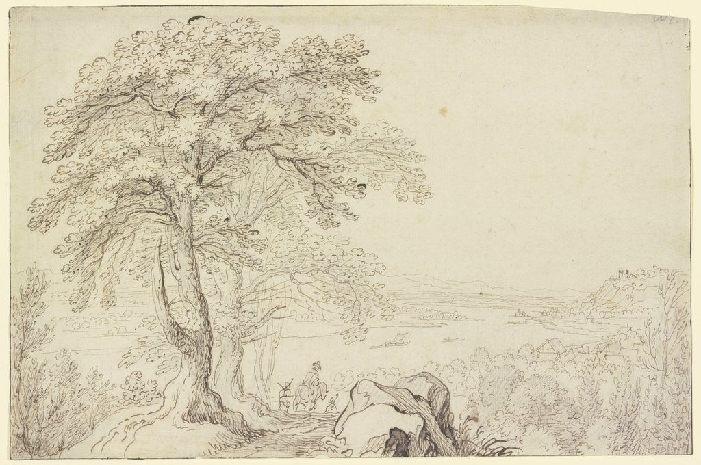 Upper Rhine landscape, Matthäus Merian the Elder