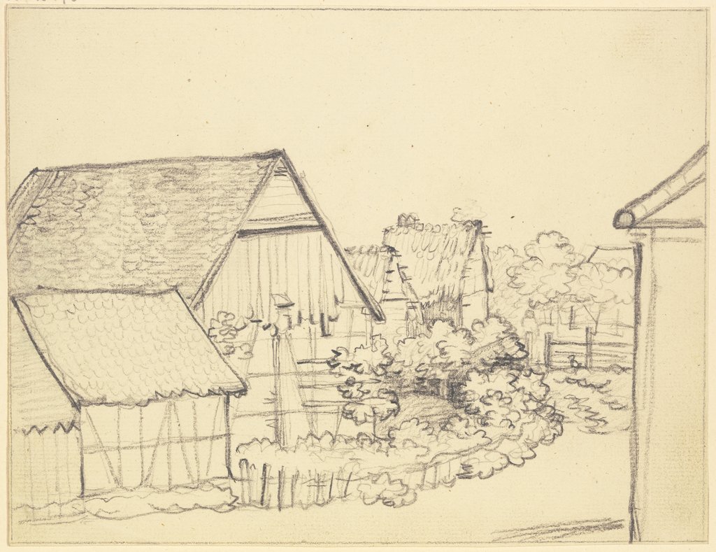 Group of farmhouses, Friedrich Wilhelm Hirt