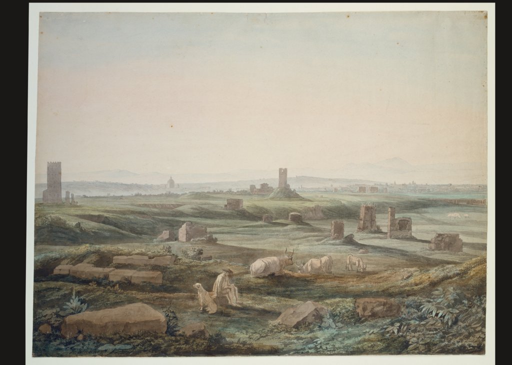 Blick auf die Campagna Romana von der Via Appia, Jakob Philipp Hackert