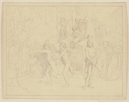 Der Fackellauf, Unbekannt, 19. Jahrhundert, nach Philipp Veit;   zugeschrieben
