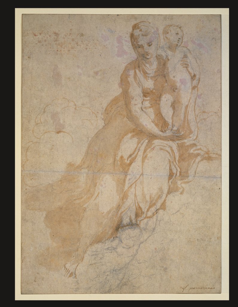 Study of the Madonna and Child, Parmigianino