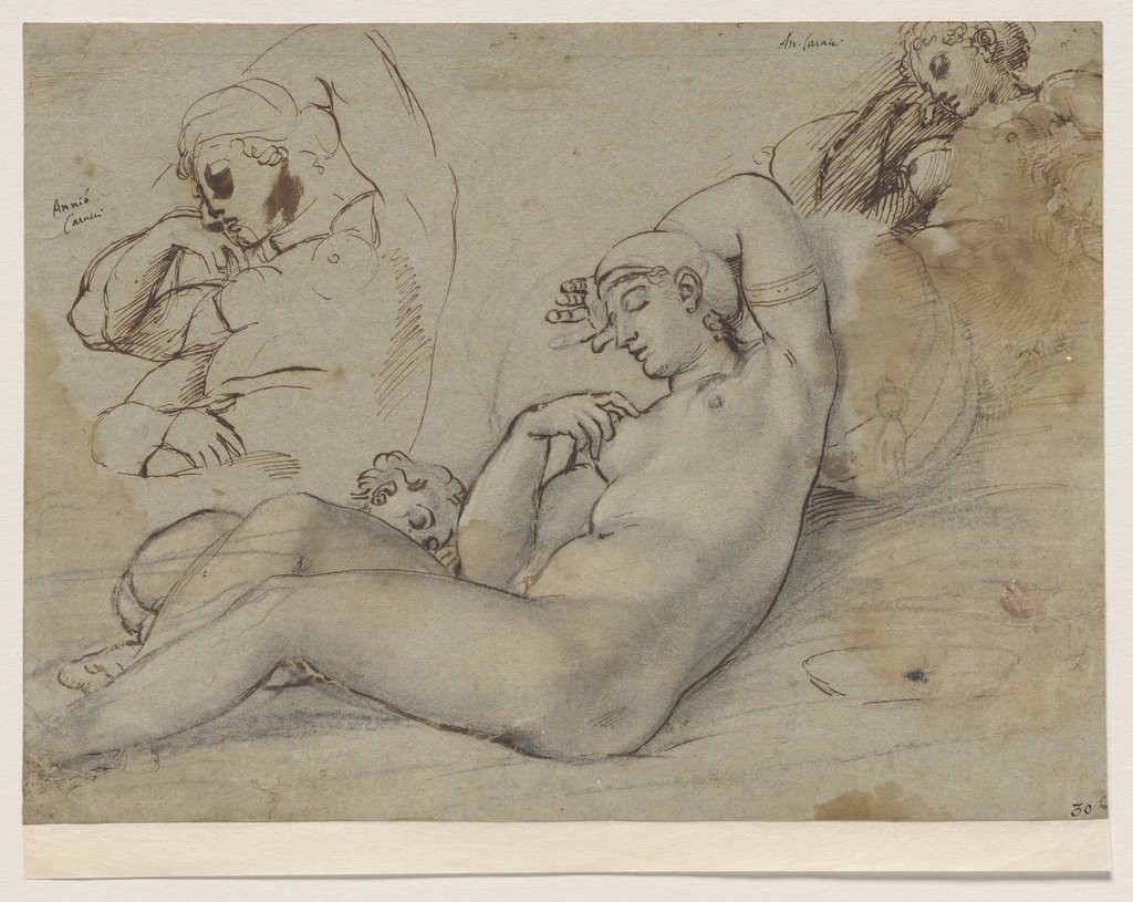 Venus resting, Annibale Carracci;   attributed