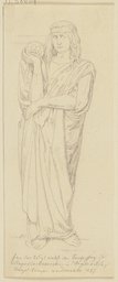 Trägerfigur vom Sarkophag des Rinaldo Brancaccio, German, 19th century, after Donatello