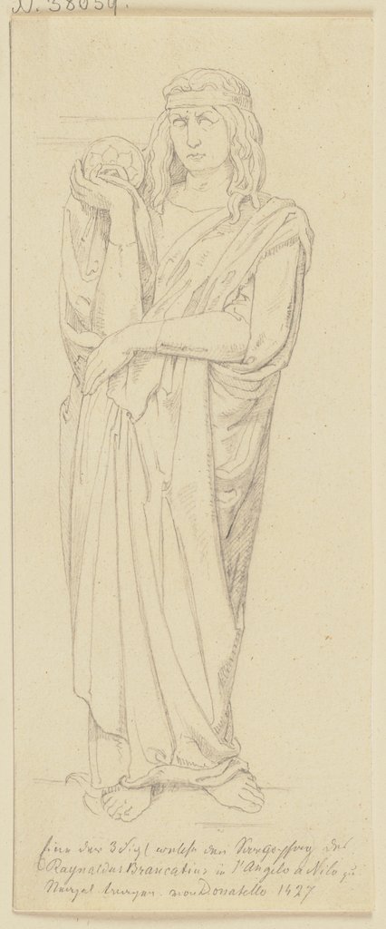 Trägerfigur vom Sarkophag des Rinaldo Brancaccio, German, 19th century, after Donatello