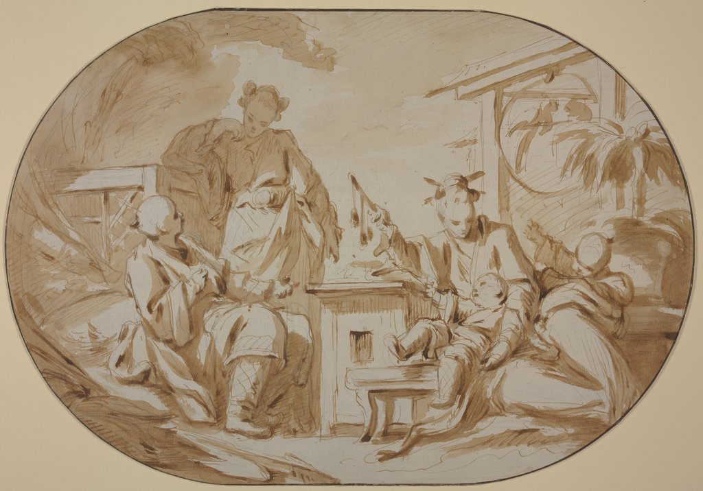 Chinoise Familienszene, François Boucher