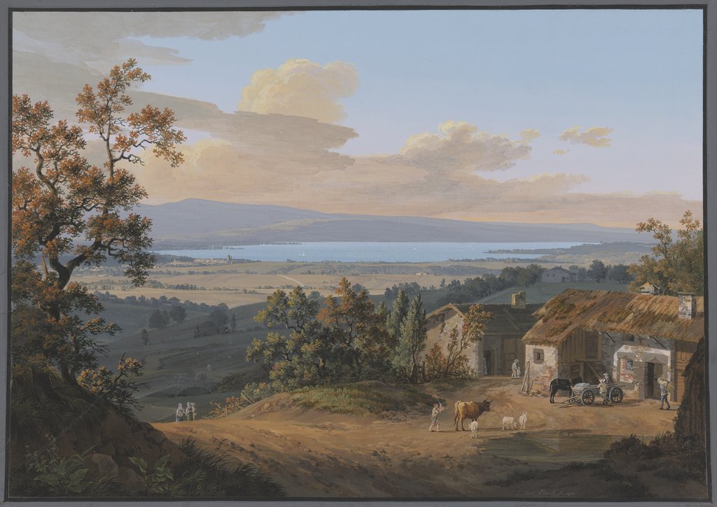 Vue du Lac de Genève, Jean-Antoine Linck