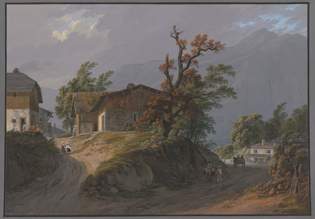 Vue de Viû en Salas et du Môle, Jean-Antoine Linck