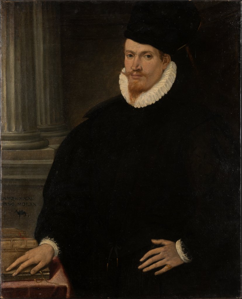 Portrait of a Red-Bearded Young Man in a Black Dress, Venetian Master ca. 1570