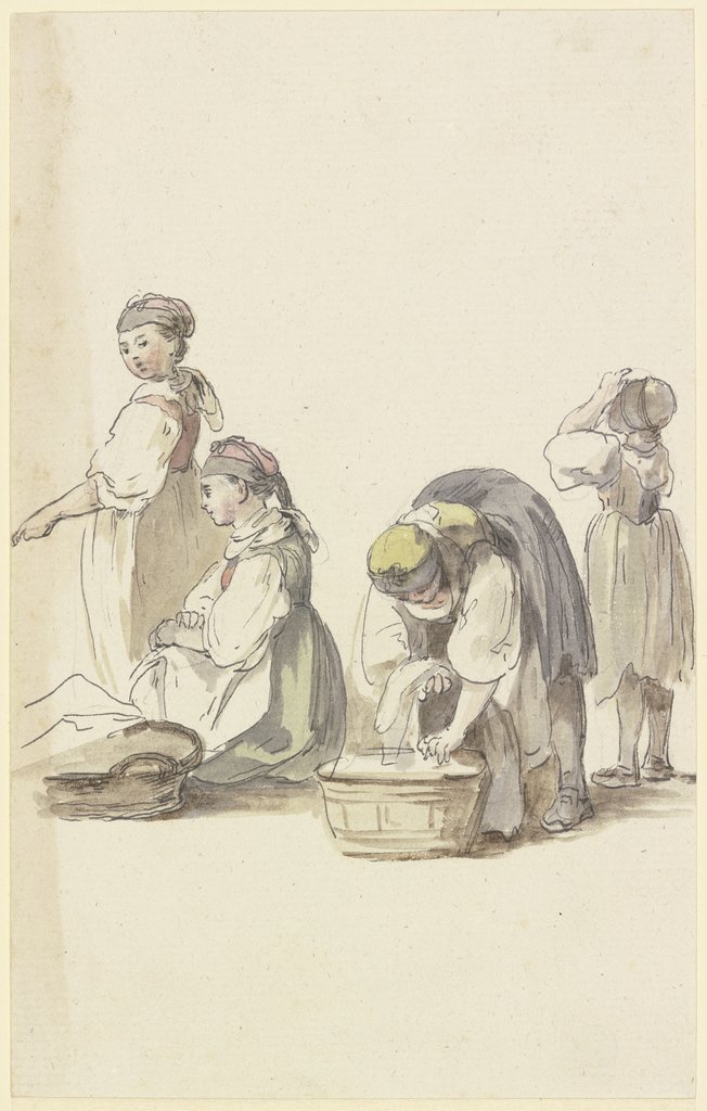 Four farmwomen, Georg Melchior Kraus