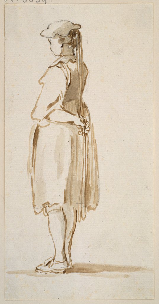 Stehendes Mädchen in Tracht, Georg Melchior Kraus