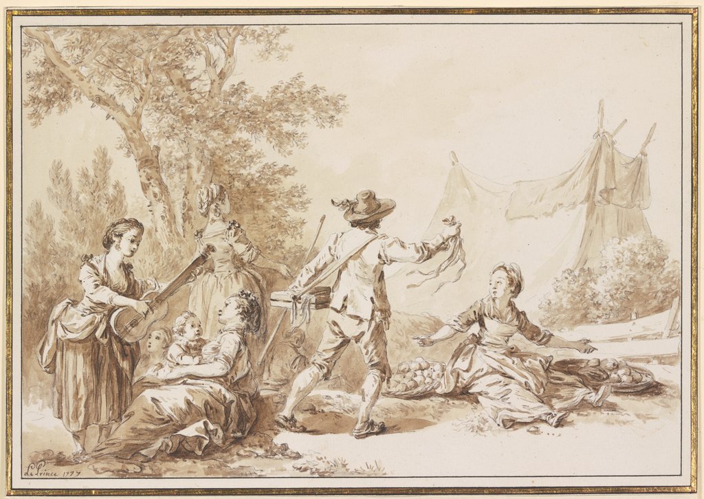 Wandering people in the open, Jean-Baptiste Le Prince